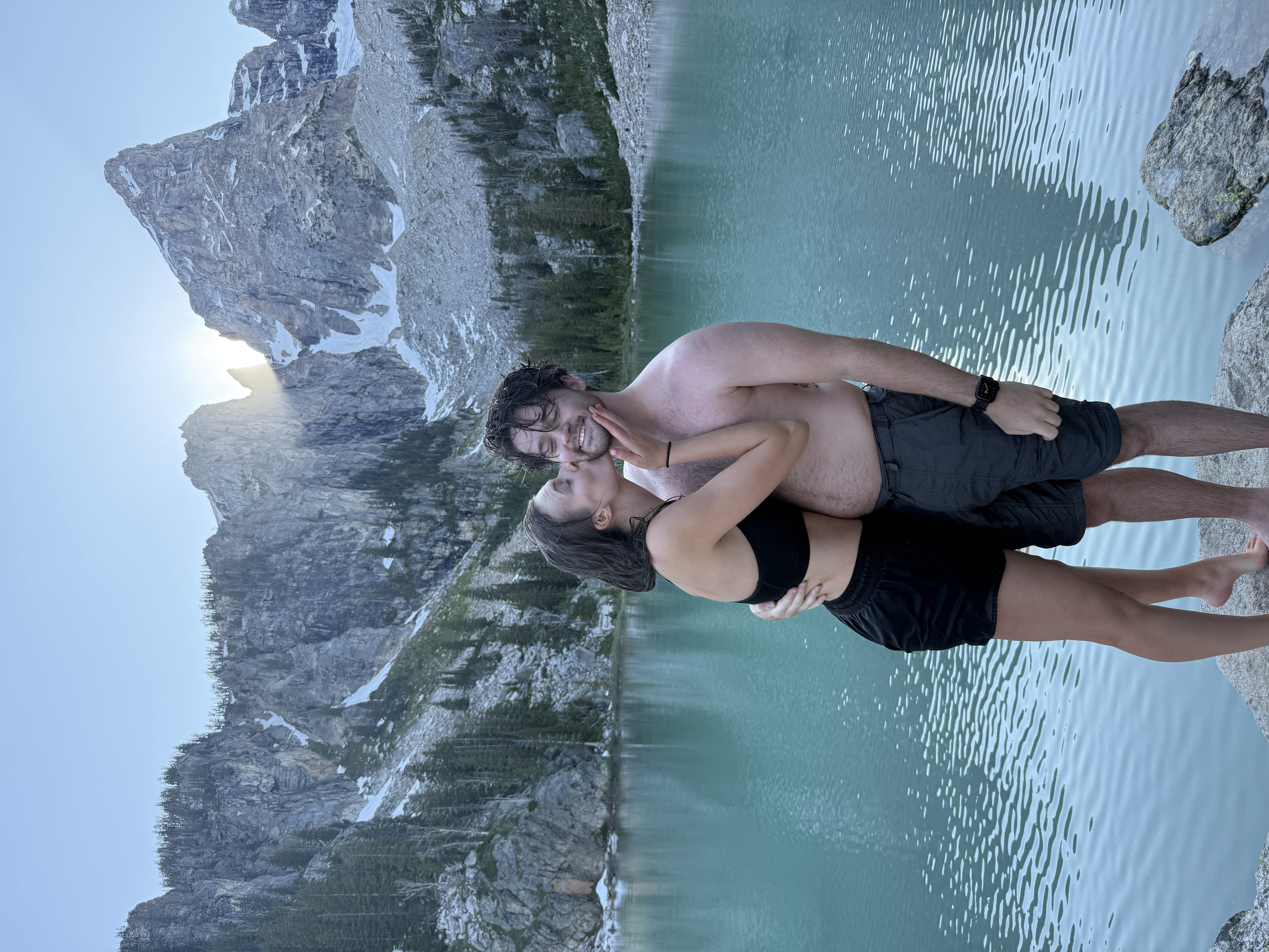 Tetons with wife